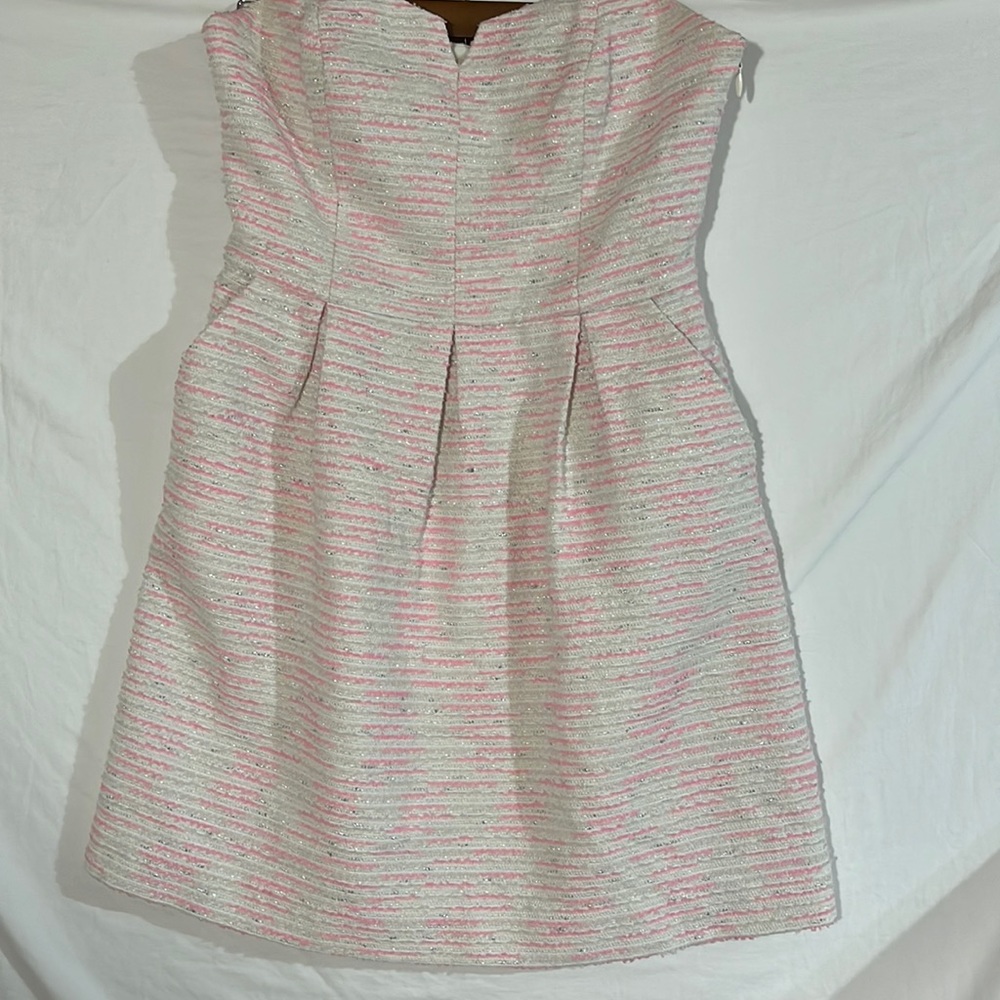 𝅺ANTHROPOLOGIE Moulinette Soeurs Pasteque Strapless Dress size 6 Barbiecore